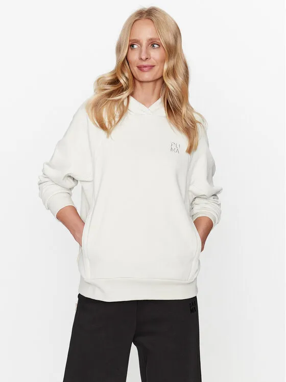 Puma Μπλούζα · Εκρού · Relaxed Fit