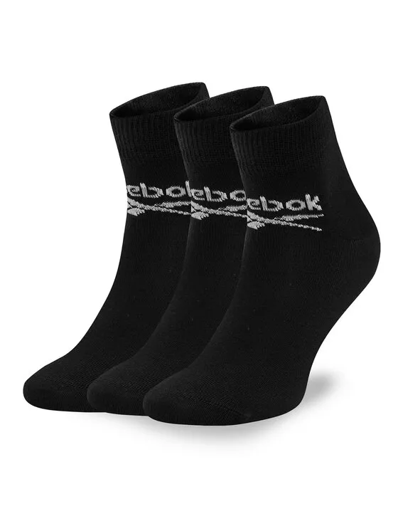Σετ 3 ζευγάρια ψηλές κάλτσες unisex · Μαύρο