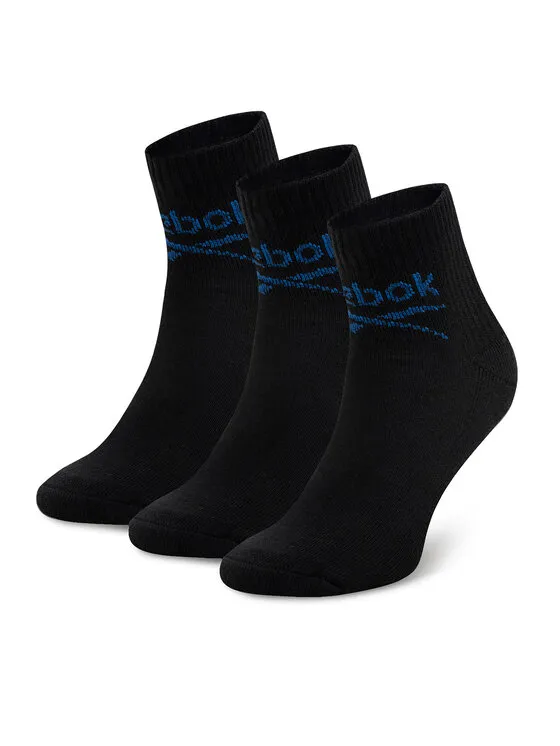 Σετ 3 ζευγάρια ψηλές κάλτσες unisex · Μαύρο