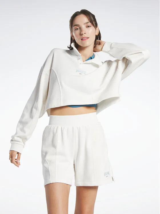 Reebok Μπλούζα Reebok Classics Varsity Sweatshirt HT7843 Λευκό