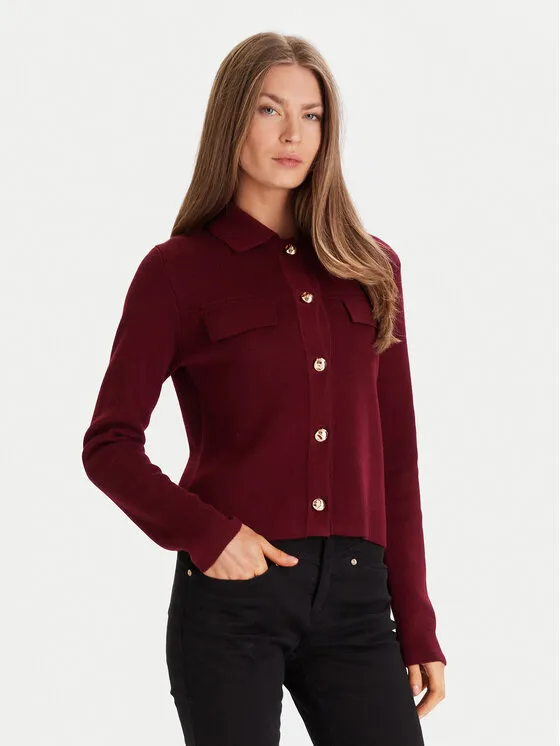 Ζακέτα · Μπορντό · Regular Fit