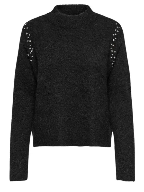 Πουλόβερ · Μαύρο · Regular Fit