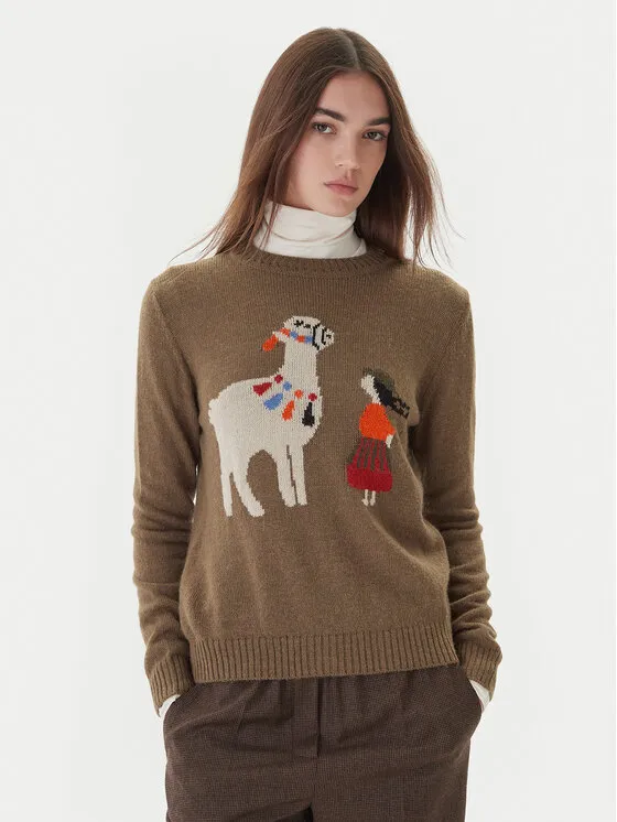 Πουλόβερ · Καφέ · Regular Fit