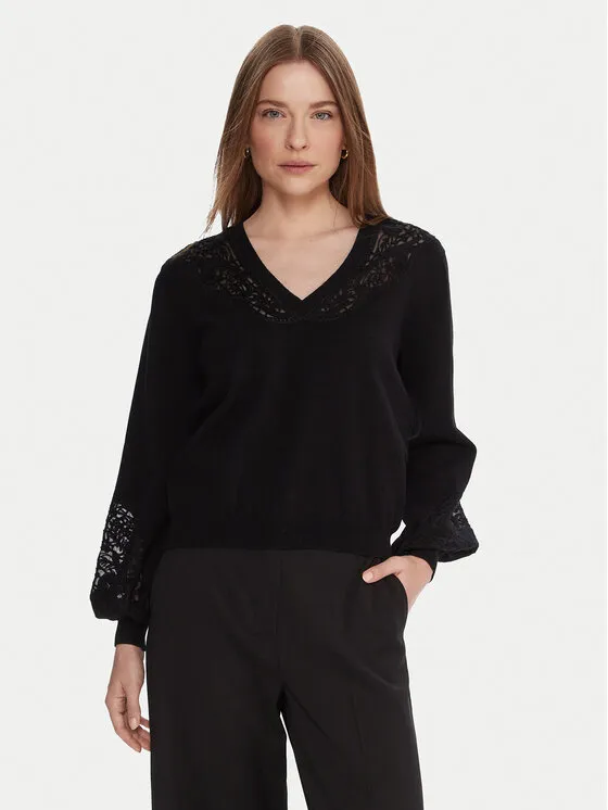 Πουλόβερ · Μαύρο · Regular Fit