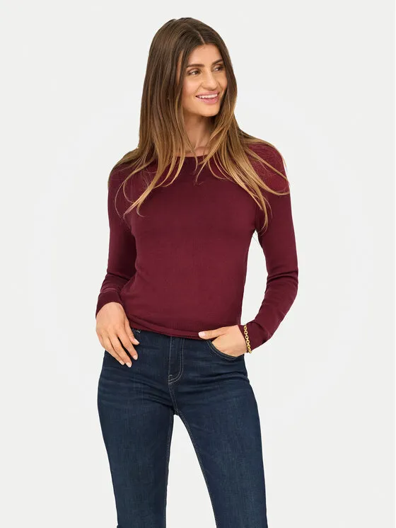 Πουλόβερ · Μπορντό · Regular Fit
