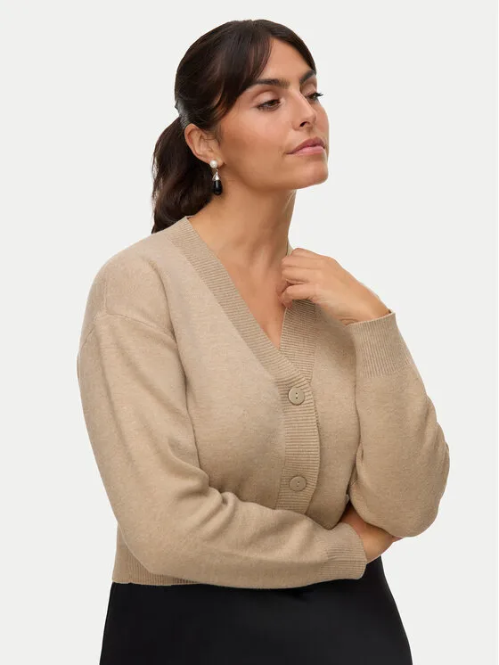 Ζακέτα · Μπεζ · Regular Fit