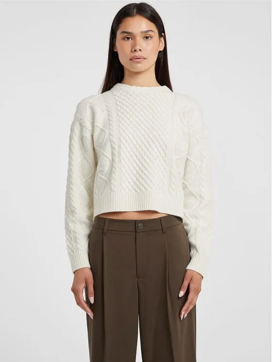 Πουλόβερ · Μπεζ · Regular Fit