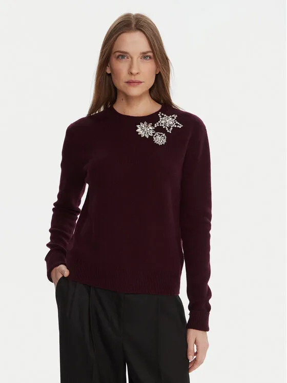 Πουλόβερ · Μπορντό · Regular Fit