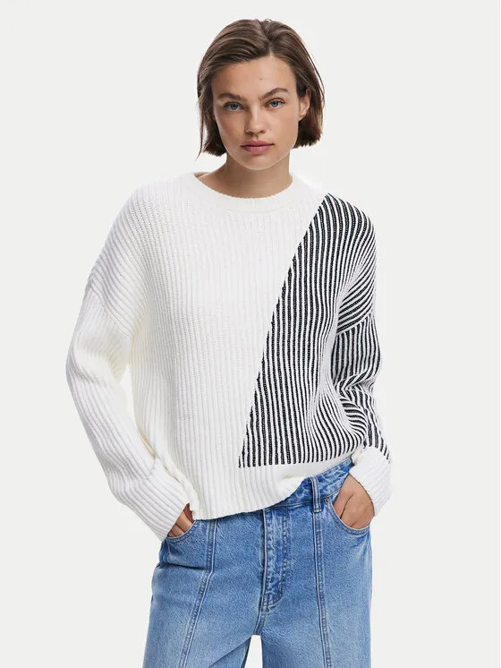 Πουλόβερ · Λευκό · Regular Fit