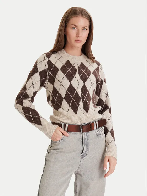 Ζακέτα · Καφέ · Regular Fit