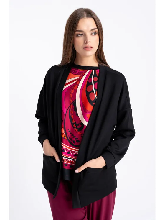 Ζακέτα · Μαύρο · Regular Fit