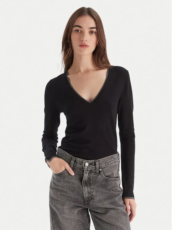 Πουλόβερ · Μαύρο · Regular Fit