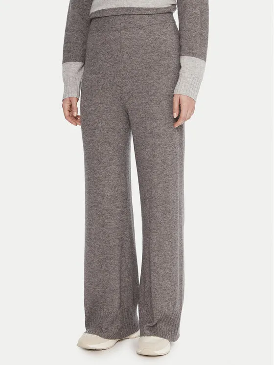 Πλεκτό παντελόνι · Γκρι · Regular Fit