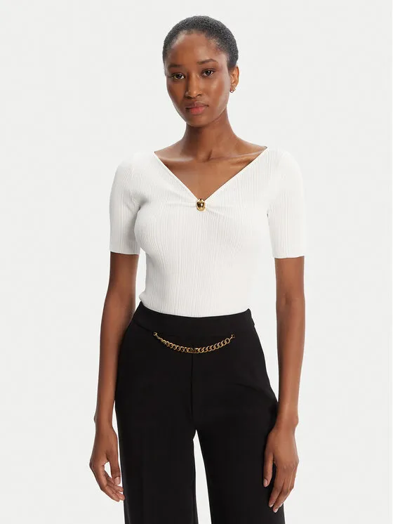 Πουλόβερ · Λευκό · Regular Fit
