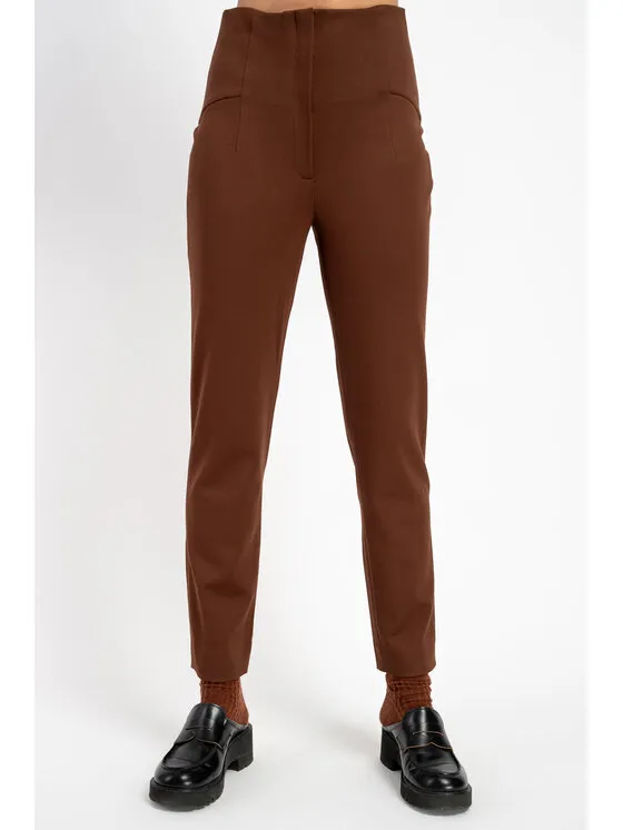 Παντελόνι υφασμάτινο · Καφέ · Regular Fit