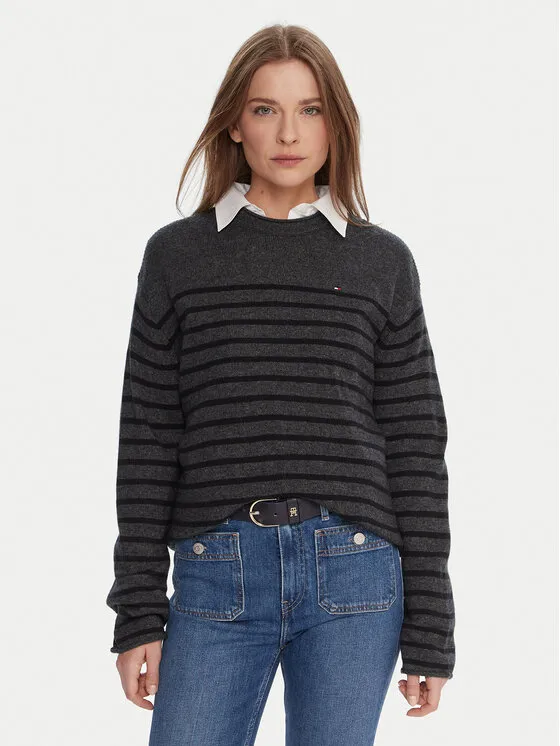 Πουλόβερ · Γκρι · Regular Fit