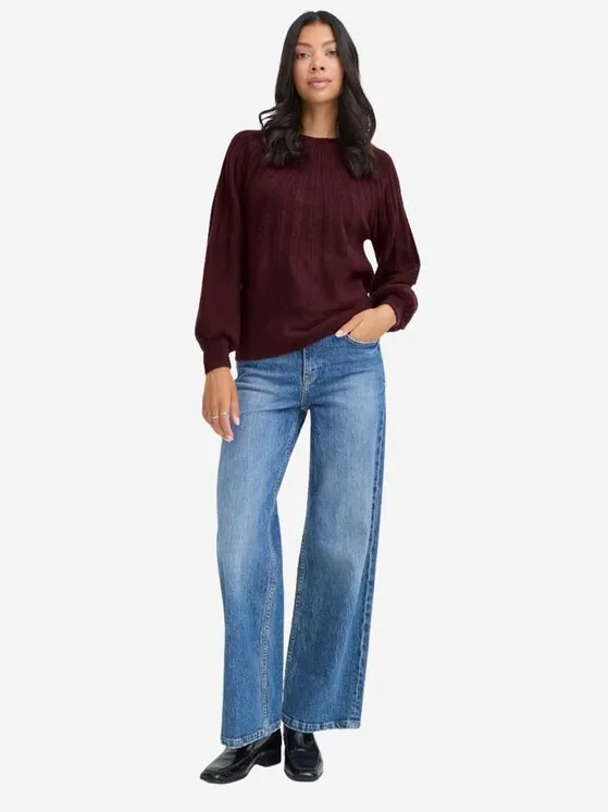 Πουλόβερ · Μπορντό · Regular Fit