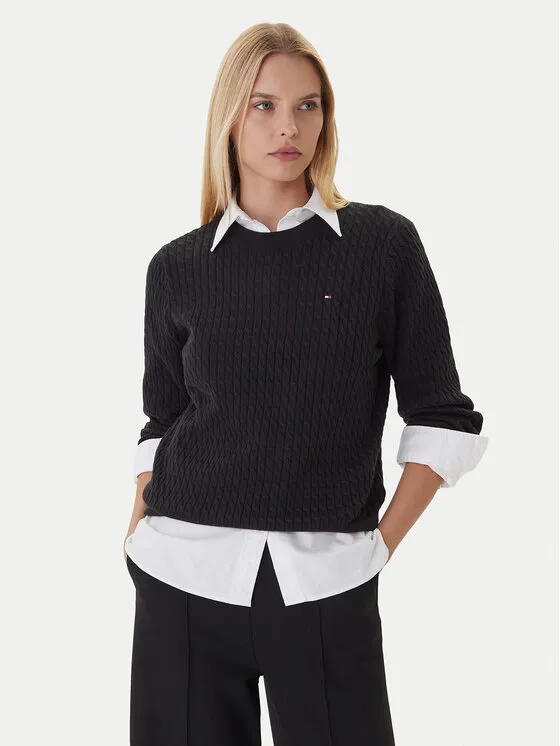 Πουλόβερ · Μαύρο · Regular Fit