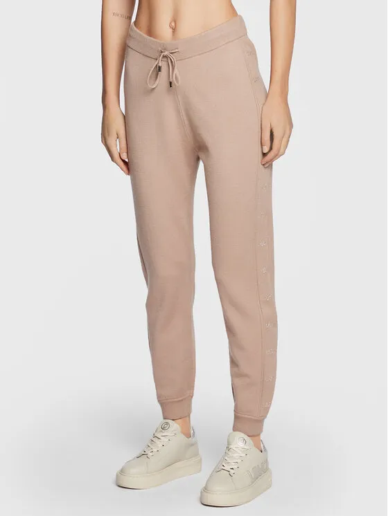 Πλεκτό παντελόνι · Μπεζ · Regular Fit