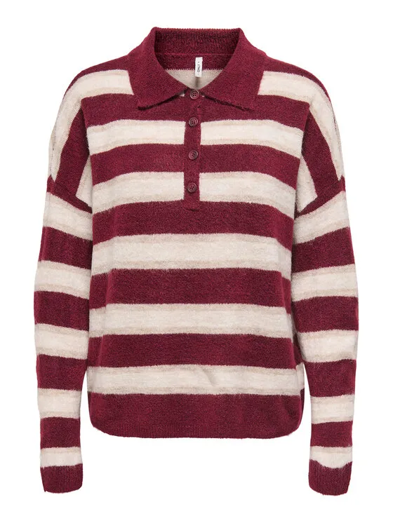 Πουλόβερ · Μπορντό · Regular Fit