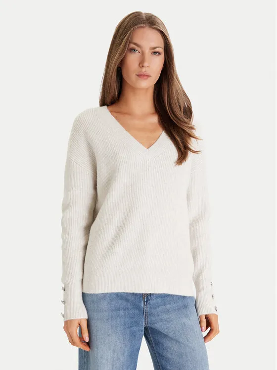 Πουλόβερ · Εκρού · Regular Fit