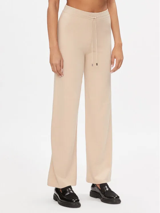 Πλεκτό παντελόνι · Μπεζ · Regular Fit