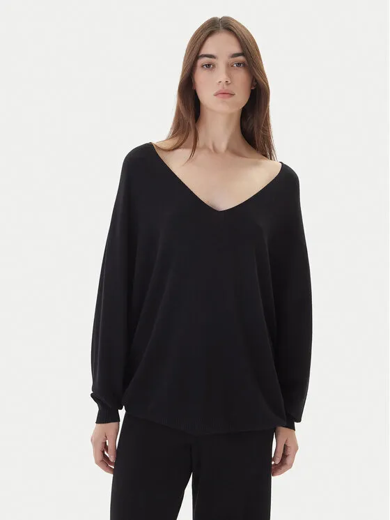 Πουλόβερ · Μαύρο · Relaxed Fit