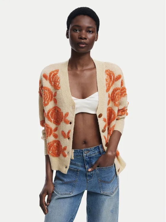 Ζακέτα · Μπεζ · Relaxed Fit
