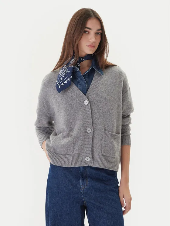 Ζακέτα · Γκρι · Relaxed Fit