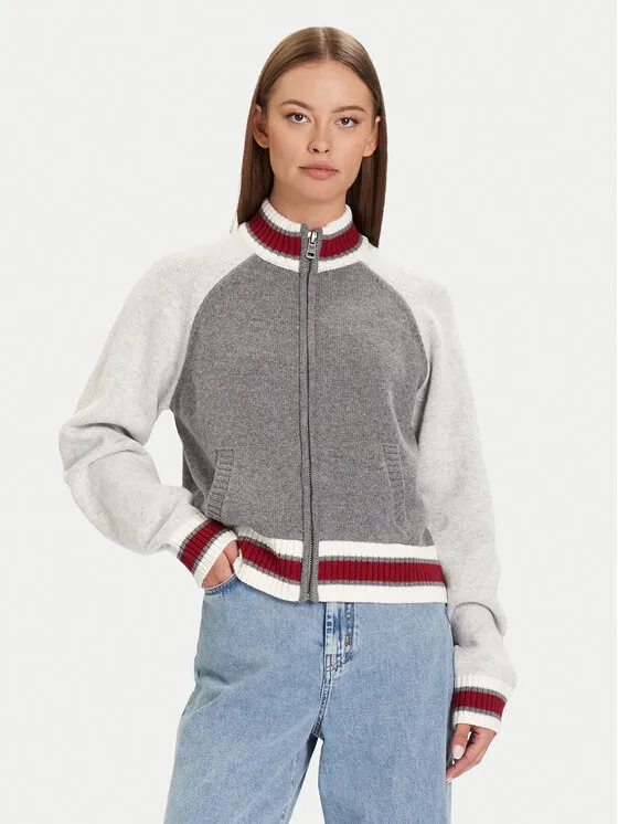 Ζακέτα · Γκρι · Relaxed Fit