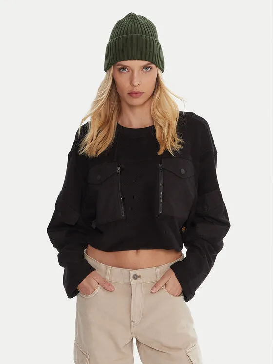 Μπλούζα · Μαύρο · Relaxed Fit