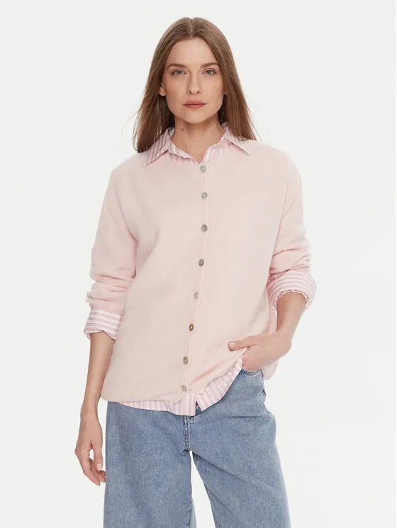 Ζακέτα · Ροζ · Relaxed Fit