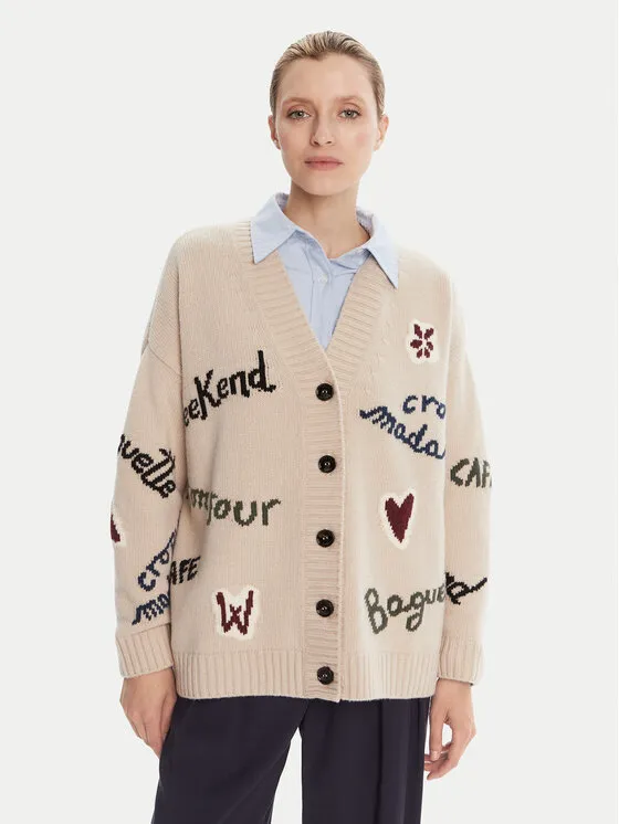 Ζακέτα · Μπεζ · Relaxed Fit