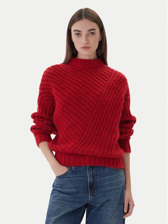 Πουλόβερ · Κόκκινο · Relaxed Fit