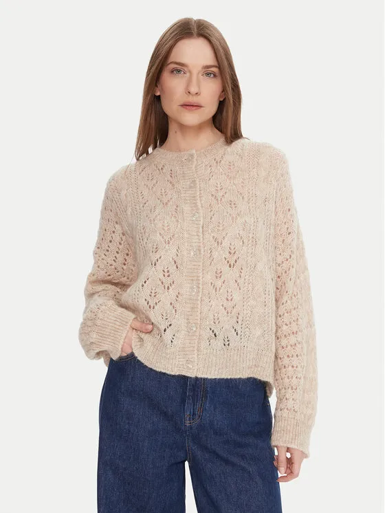Ζακέτα · Μπεζ · Relaxed Fit