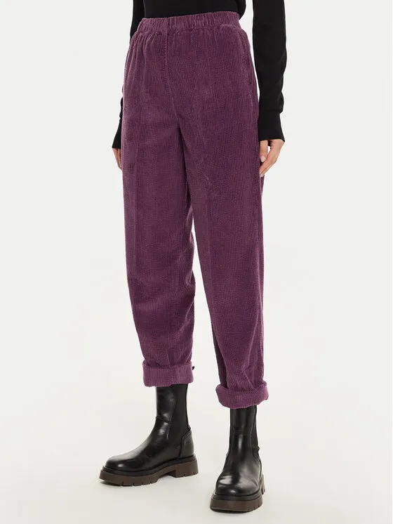Παντελόνι υφασμάτινο · Μωβ · Relaxed Fit