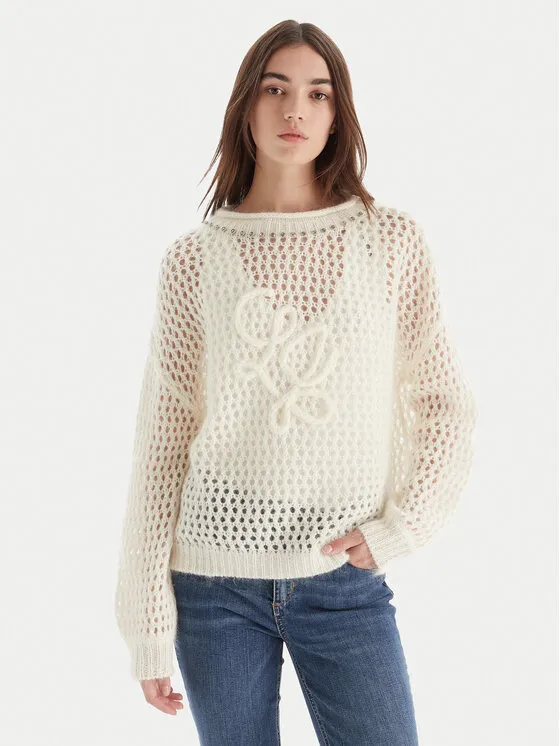 Πουλόβερ · Εκρού · Relaxed Fit
