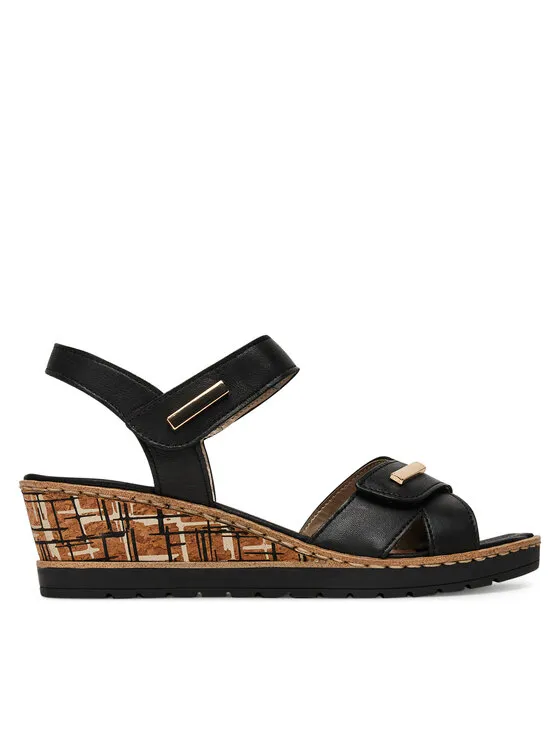 Σανδάλια · Μαύρο · 6 cm