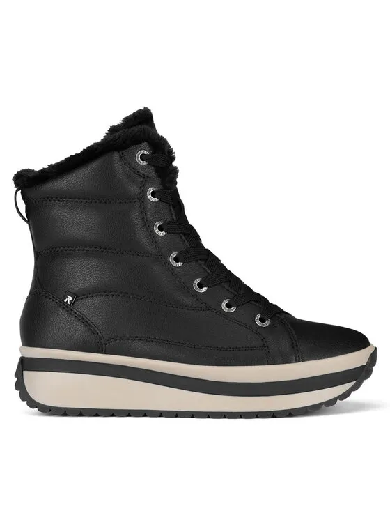 Rieker Revolution Lifestyle Μποτάκια · Μαύρο · 4 cm