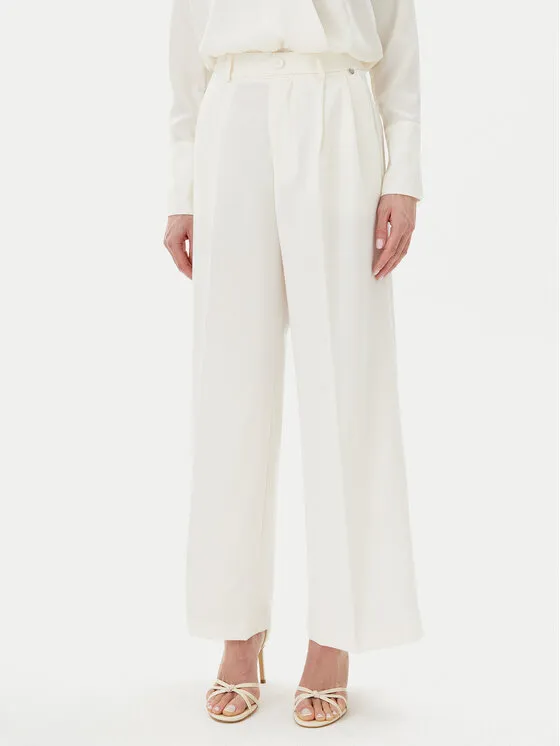 Παντελόνι Palazzo · Εκρού · Regular Fit