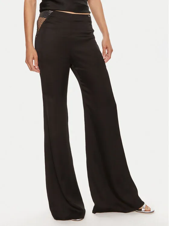 ROTATE Παντελόνι υφασμάτινο · Μαύρο · Slim Fit