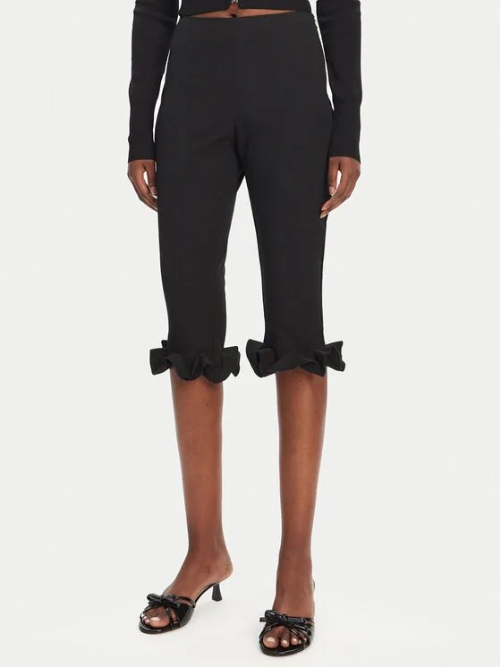 ROTATE Παντελόνι Capri · Μαύρο · Slim Fit