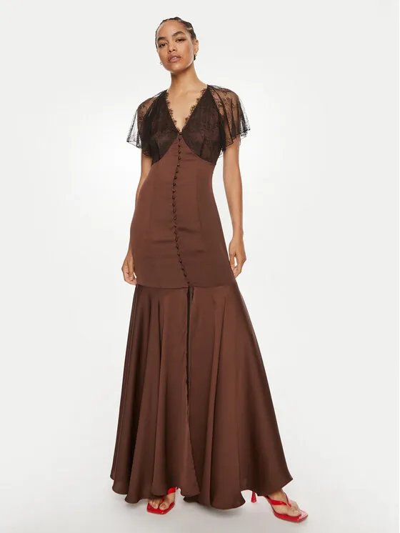 ROTATE Φόρεμα βραδινό · Καφέ · Maxi