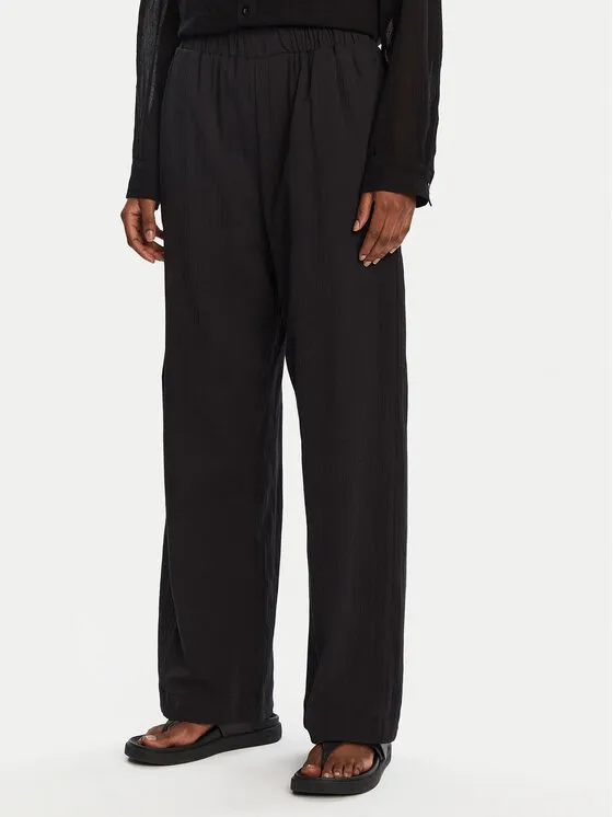 Seafolly Παντελόνι υφασμάτινο · Μαύρο · Relaxed Fit