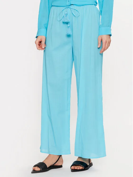 Seafolly Παντελόνι υφασμάτινο · Τυρκουάζ · Relaxed Fit