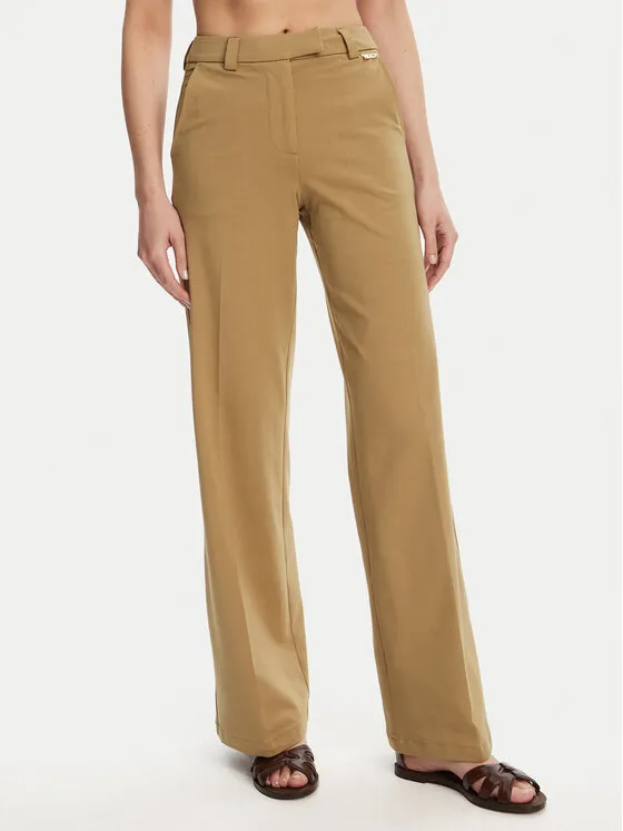 Silvian Heach Παντελόνι υφασμάτινο · Μπεζ · Regular Fit
