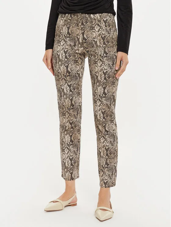 Sisley Παντελόνι υφασμάτινο · Καφέ · Slim Fit