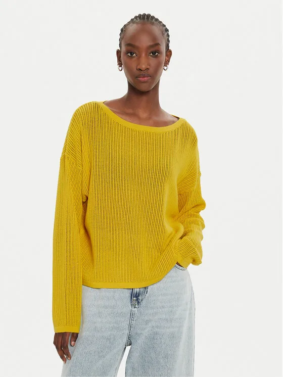 Sisley Πουλόβερ · Κίτρινο · Regular Fit