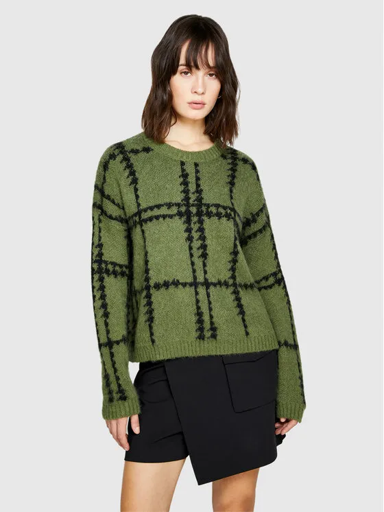 Sisley Πουλόβερ · Πράσινο · Relaxed Fit