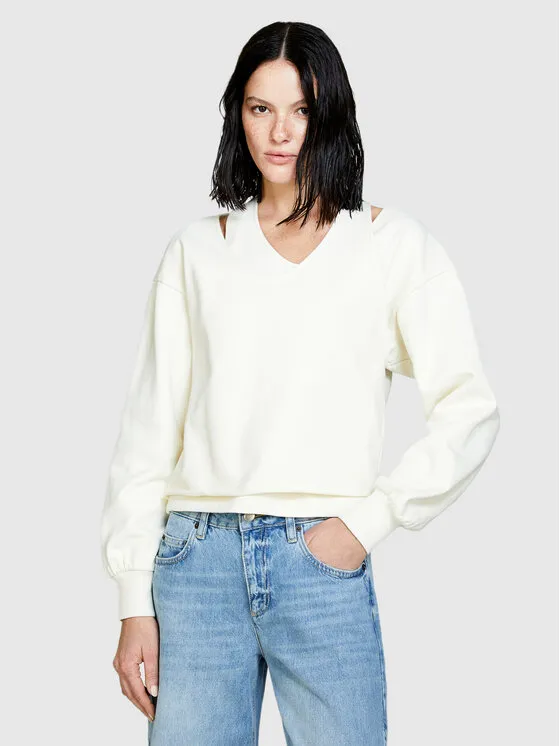Sisley Μπλούζα · Εκρού · Regular Fit